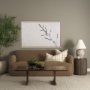 71086 - Jaela 22x22 Beige/Black Striped Checkered Square Throw Pillow Cover