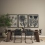 14949 - Simple Floral - Grow by Mercana Studio Hand Embellished Textured Framed Art Photo Matted under Glass