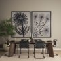 15078 - Simple Floral-Bloom by Mercana Studio a Hand Embellished Textured Framed Art Print
