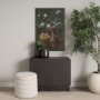 102672-FL - Graphite Sensation I by Mercana Studio a Hand Embellished Textured Framed Canvas