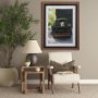13252 - Get Out of Dodge Hunter Green by Mercana a Hand Embellished Framed Photo Art Print Matted under Glas