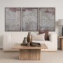 102615-FL - Papyrus Texture III by Mercana Studio a Hand Embellished Textured Framed Canvas