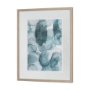 11496 - Swim II by Mercana Studio a Hand Embellished Textured Framed Art Print Matted under Glass