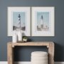 15759 - Lighthouse III-Peggy's Cove by Mercana Studio a Hand Embellished Framed Art Print Matted under Glass