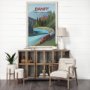 15823 - Banff Go Canada (XL) by Mercana Studio a Hand Embellished Decograph Framed Art Print under Glass