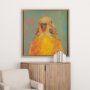 14647 - Pop Birds - Flit by Mercana Studio a Hand Embellished Textured Framed Art Print Matted under Glass