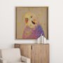 14649 - Pop Birds - Flight  by Mercana Studio Hand Embellished Textured Framed Art Print Matted under Glass