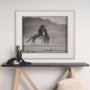 15442 - The Meeting by Nancy Crowell a Hand Embellished Framed Photo Art Print Matted under Glass