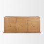 71117 - Baron Light Brown Solid Wood w/ Antiqued Brass Knobs 3-Drawer 6-Door Sideboard