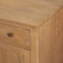 71117 - Baron Light Brown Solid Wood w/ Antiqued Brass Knobs 3-Drawer 6-Door Sideboard