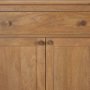 71117 - Baron Light Brown Solid Wood w/ Antiqued Brass Knobs 3-Drawer 6-Door Sideboard