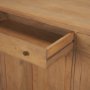 71117 - Baron Light Brown Solid Wood w/ Antiqued Brass Knobs 3-Drawer 6-Door Sideboard