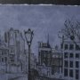 15864 - City of Canals II by Mercana Studio Hand Embelished  Textured  Framed Artwork Matted under Glass