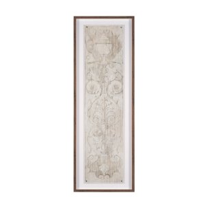Panel Etching I by Mercana Studio a Hand Embellished Framed Art Print under Glass