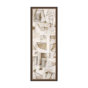 Neutral Forms II by Hannah Dawson Hand-Embellished Textured Framed Canvas Artwork