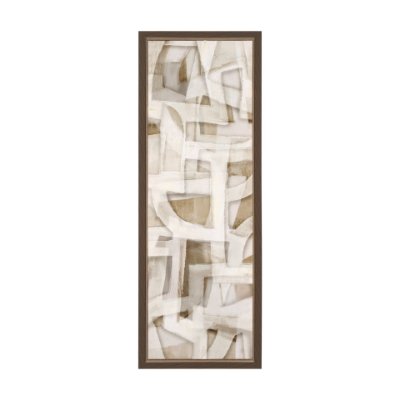 102715-FS - Neutral Forms II by Hannah Dawson Hand-Embellished Textured Framed Canvas Artwork