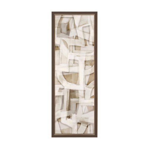 102715-FS - Neutral Forms II by Hannah Dawson Hand-Embellished Textured Framed Canvas Artwork