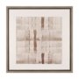 102718-FS - Glazed Echoes White III by Cartissi Hand-Embellished Textured Framed Canvas Artwork