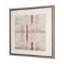 102718-FS - Glazed Echoes White III by Cartissi Hand-Embellished Textured Framed Canvas Artwork