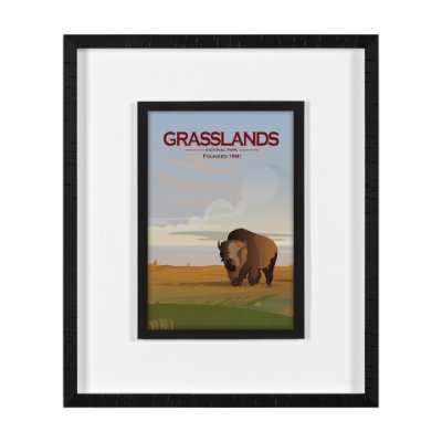 15835 - Grasslands GO (M) by Mercana Studio a Framed Art Print Matted under Glass