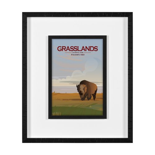 15835 - Grasslands GO (M) by Mercana Studio a Framed Art Print Matted under Glass
