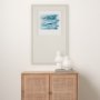 15013 - Calm River Blue I by Studio M a handmade Original Framed Artwork under Glass