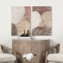102518-CO - Colored Shells II by Studio M a handmade Original Framed Canvas 3D Textured Artwork