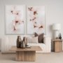 12893 - Watercolor Blossoms II by PI Studio a Hand Embellished Textured Framed Art Print Matted under Glass