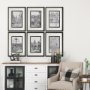 11869 - B&W City Scene IV by Melissa Wang a Hand Embellished Textured Framed Art Print Matted under Glass