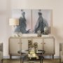 100889-S - Tulle and Drapery II by Mercana Studio a Hand Embellished Textured Canvas