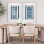 10491 - Shibori IV by Chariklia Zarris a Framed Art Print Matted under Glass