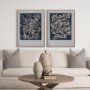 12964 - Vintage Fruit & Floral II by Megan Meagher Hand Embellished Framed Art Print Matted under Glass