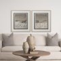 12767 - Silent Snow II by Jonathan Klassen a Hand Embellished Textured Framed Art Print Matted under Glass