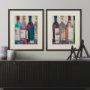 10459 - Dinner Party III by Samuel Dixon a Hand Embellished Textured Framed Art Print Matted under Glass