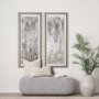 12661 - The Forest V Neutral by Mercana Studio Hand Embellished Textured Framed Art Print Matted under Glass