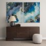 101860-L - Aerial View II by Silvia Krause a Hand Embellished Textured Canvas