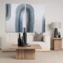 102097-L - Water Arch Brown II by Mercana Studio a Hand Embellished Textured Canvas