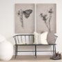 102454-S - Thistle With Bumblebee  Drawing IV by Mercana Studio a Hand Embellished Textured Canvas
