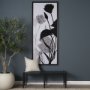 102588-FL - Floral Silhouette III by Mercana Studio a Hand Embellished Textured Framed Canvas