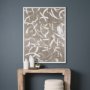 102601-FL - Woven Textile by Mercana Studio a Hand Embellished Textured Framed Canvas