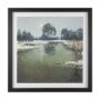 15860 - Winter Sky by Mercana Studio Hand Embelished Framed Artwork Matted under Glass