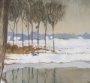 15860 - Winter Sky by Mercana Studio Hand Embelished Framed Artwork Matted under Glass