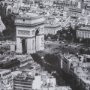 15868 - Arc de Triomphe- by Richard Silver Textured  Framed Art Print Matted under Glass