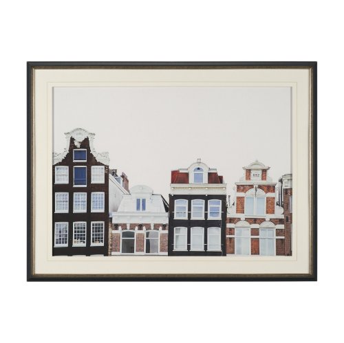 15876 - Beautiful Buildings by Irene Sucocki Framed Art Print Matted under Glass