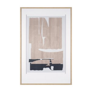 Deep Golden Brown I by Cartissi Textured  Framed Artwork Matted under Glass
