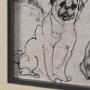 15891 - Dog Sketches II by Mercana Studio Hand Embelished  Framed Artwork Matted under Glass