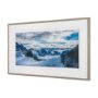 15919 - Skagway, Alaska Mountains by Richard Silver Textured  Framed Art Print Matted under Glass
