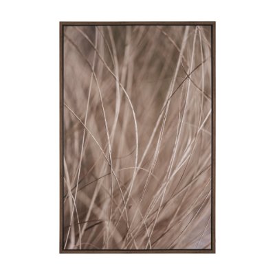 102700-FL - Summer Grass 3 by Mareike Bohmer Hand-Embellished Textured Framed Canvas Art Print