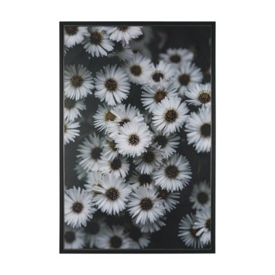 102701-FL - Tiny Flowers 3 by Mareike Bohmer Hand-Embellished Textured Framed Canvas Art Print