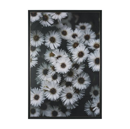 102701-FL - Tiny Flowers 3 by Mareike Bohmer Hand-Embellished Textured Framed Canvas Art Print